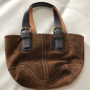 Coach vintage suede purse